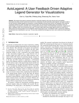 AutoLegend: A User Feedback-Driven Adaptive Legend Generator for
  Visualizations