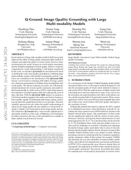 Q-Ground: Image Quality Grounding with Large Multi-modality Models