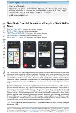 News Ninja: Gamified Annotation of Linguistic Bias in Online News