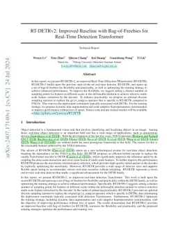 RT-DETRv2: Improved Baseline with Bag-of-Freebies for Real-Time
  Detection Transformer