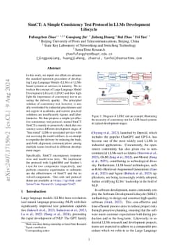 SimCT: A Simple Consistency Test Protocol in LLMs Development Lifecycle