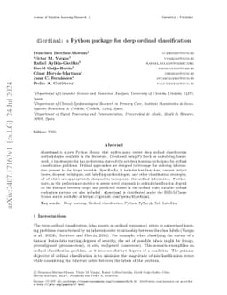 dlordinal: a Python package for deep ordinal classification