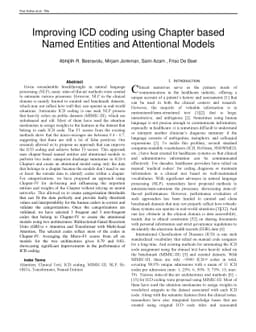 Improving ICD coding using Chapter based Named Entities and Attentional
  Models