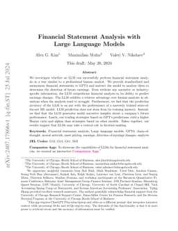 Financial Statement Analysis with Large Language Models