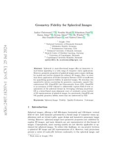 Geometry Fidelity for Spherical Images