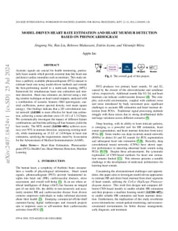 Model-driven Heart Rate Estimation and Heart Murmur Detection based on
  Phonocardiogram