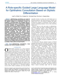 A Role-specific Guided Large Language Model for Ophthalmic Consultation
  Based on Stylistic Differentiation