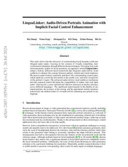 LinguaLinker: Audio-Driven Portraits Animation with Implicit Facial
  Control Enhancement