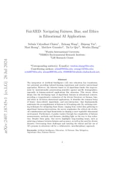 FairAIED: Navigating Fairness, Bias, and Ethics in Educational AI
  Applications
