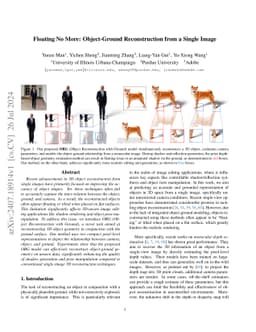 Floating No More: Object-Ground Reconstruction from a Single Image