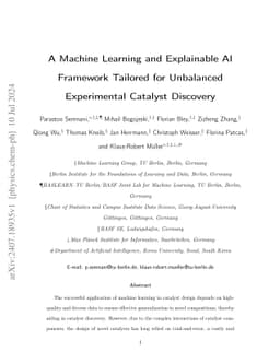 A Machine Learning and Explainable AI Framework Tailored for Unbalanced
  Experimental Catalyst Discovery