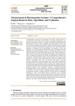 Advancements in Recommender Systems: A Comprehensive Analysis Based on
  Data, Algorithms, and Evaluation