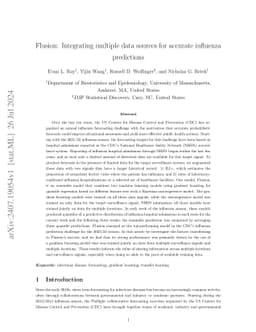 Flusion: Integrating multiple data sources for accurate influenza
  predictions