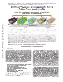BEMTrace: Visualization-driven approach for deriving Building Energy
  Models from BIM