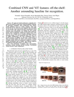 Combined CNN and ViT features off-the-shelf: Another astounding baseline
  for recognition