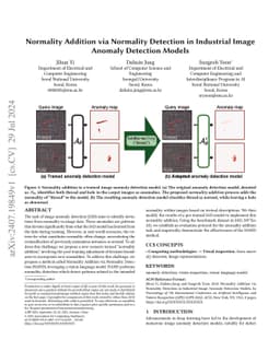 Normality Addition via Normality Detection in Industrial Image Anomaly
  Detection Models