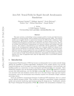 Aero-Nef: Neural Fields for Rapid Aircraft Aerodynamics Simulations