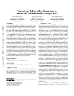 Practical and Robust Safety Guarantees for Advanced Counterfactual
  Learning to Rank