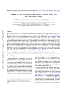 SalNAS: Efficient Saliency-prediction Neural Architecture Search with
  self-knowledge distillation