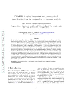 FiCo-ITR: bridging fine-grained and coarse-grained image-text retrieval
  for comparative performance analysis