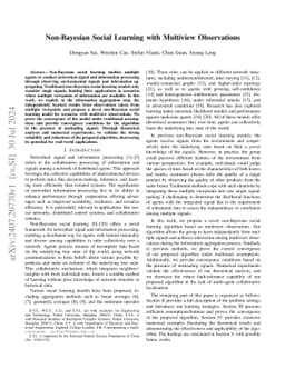 Non-Bayesian Social Learning with Multiview Observations