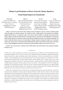 Robust Load Prediction of Power Network Clusters Based on
  Cloud-Model-Improved Transformer