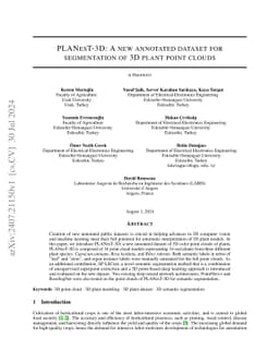 PLANesT-3D: A new annotated dataset for segmentation of 3D plant point
  clouds