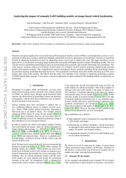 Analyzing the impact of semantic LoD3 building models on image-based
  vehicle localization