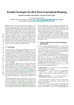 Parallel Strategies for Best-First Generalized Planning