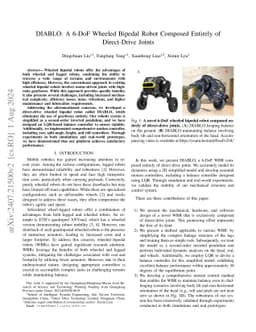 DIABLO: A 6-DoF Wheeled Bipedal Robot Composed Entirely of Direct-Drive
  Joints