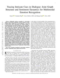 Tracing Intricate Cues in Dialogue: Joint Graph Structure and Sentiment
  Dynamics for Multimodal Emotion Recognition