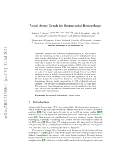 Voxel Scene Graph for Intracranial Hemorrhage