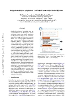 Adaptive Retrieval-Augmented Generation for Conversational Systems