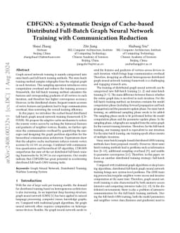 CDFGNN: a Systematic Design of Cache-based Distributed Full-Batch Graph
  Neural Network Training with Communication Reduction