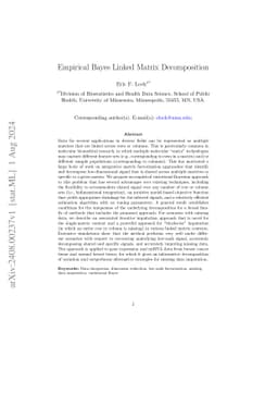Empirical Bayes Linked Matrix Decomposition