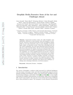 Deepfake Media Forensics: State of the Art and Challenges Ahead