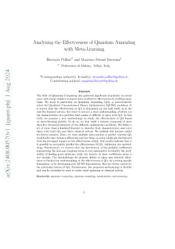 Analyzing the Effectiveness of Quantum Annealing with Meta-Learning