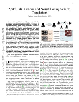 Spike Talk: Genesis and Neural Coding Scheme Translations