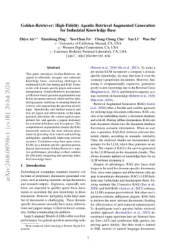 Golden-Retriever: High-Fidelity Agentic Retrieval Augmented Generation
  for Industrial Knowledge Base