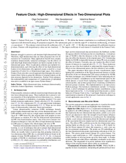 Feature Clock: High-Dimensional Effects in Two-Dimensional Plots