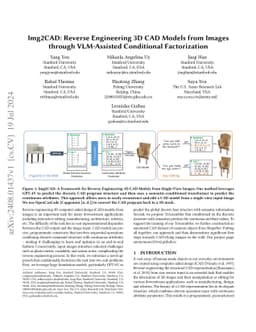 Img2CAD: Reverse Engineering 3D CAD Models from Images through
  VLM-Assisted Conditional Factorization