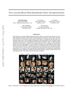 Full-range Head Pose Geometric Data Augmentations