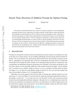 Neural Term Structure of Additive Process for Option Pricing