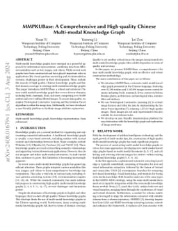 MMPKUBase: A Comprehensive and High-quality Chinese Multi-modal
  Knowledge Graph