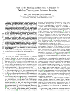 Joint Model Pruning and Resource Allocation for Wireless Time-triggered
  Federated Learning