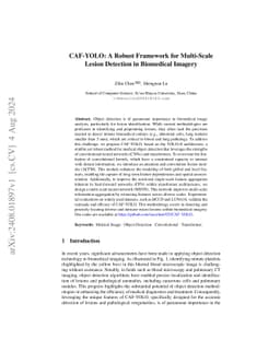 CAF-YOLO: A Robust Framework for Multi-Scale Lesion Detection in
  Biomedical Imagery