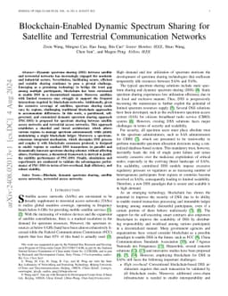 Blockchain-Enabled Dynamic Spectrum Sharing for Satellite and
  Terrestrial Communication Networks