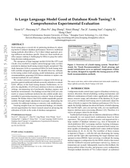 Is Large Language Model Good at Database Knob Tuning? A Comprehensive
  Experimental Evaluation