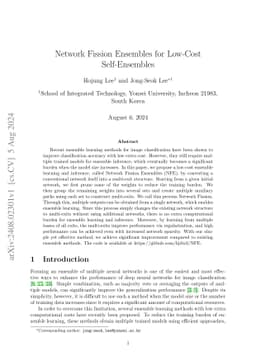 Network Fission Ensembles for Low-Cost Self-Ensembles