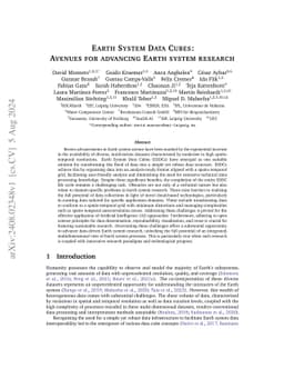 Earth System Data Cubes: Avenues for advancing Earth system research